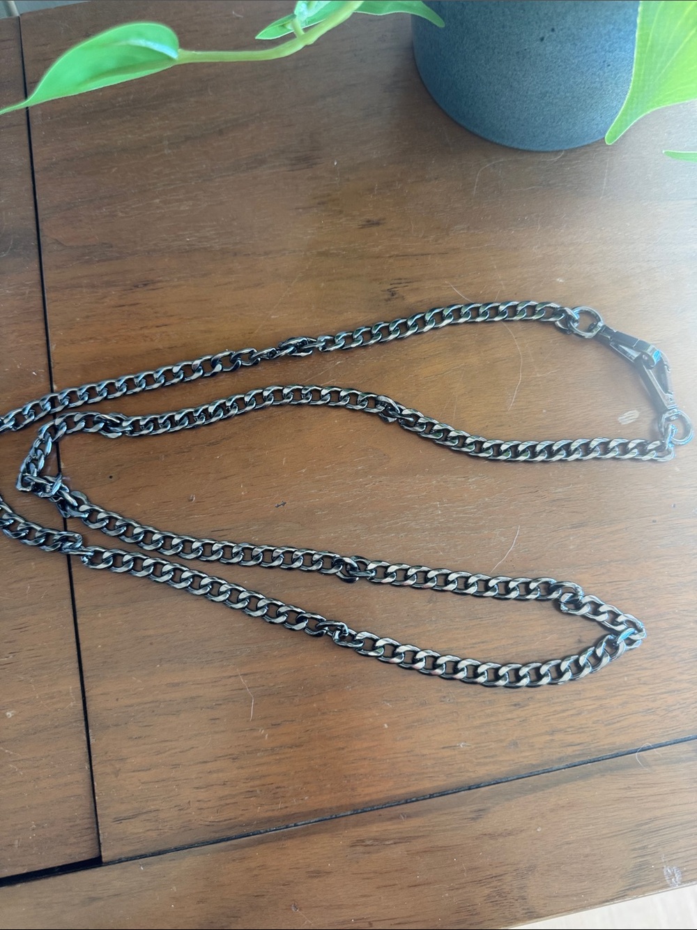 Gunmetal Chain Strap for Bags - Versatile Accessory
